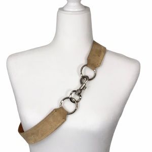 Miu Miu Tan Suede Hip Belt